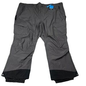 Columbia Mens Omni-Tech Powder Stash Ski Snow Waterproof Pants Gray Size 6X